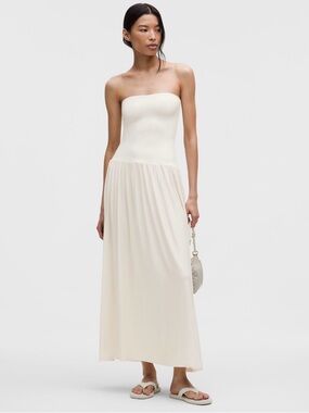 Lululemon 2-in-1 maxi dress and skirt light ivory XS